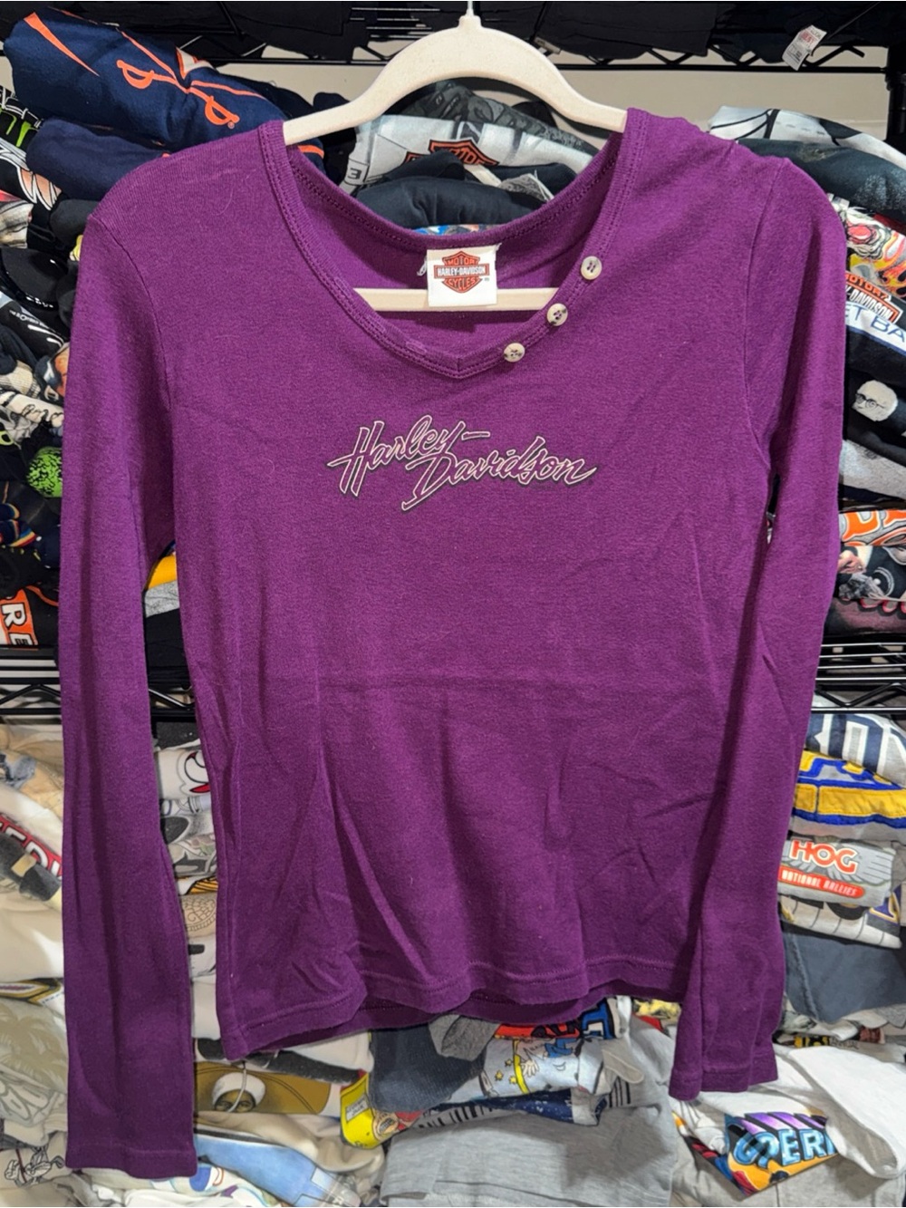 Vintage Harley Davidson El Paso Texas Women’s Longsleeve Shirt Size Small